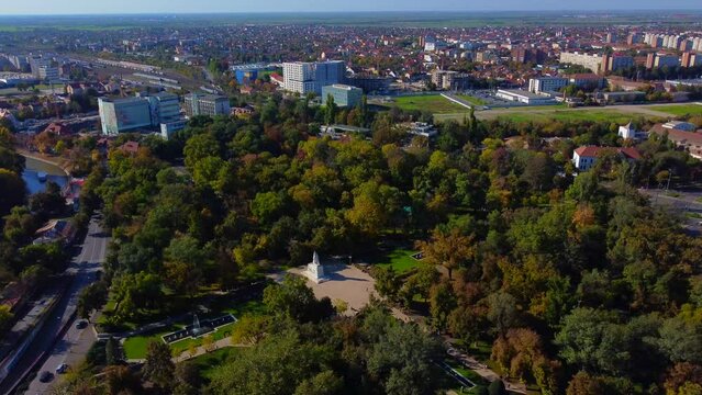 Beautiful Anton von Scudier Park in Temisoara