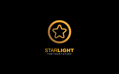 O logo star for branding company. letter template vector illustration for your brand.