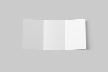 Fototapeta premium Minimalist a5 trifold brochure mockup