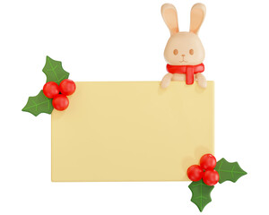 New Year background for congratulations 3D illustration