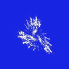 blue christmas tree art abstract design illustration graphic fractal design 