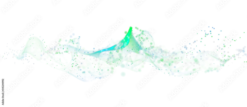 Fototapete Global network. Blockchain. 3D illustration. Neural networks and artificial intelligence. Abstract