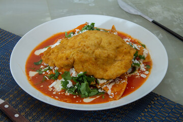 mexican food chilaquiles
