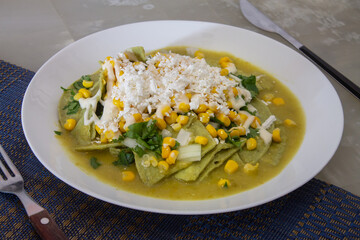 mexican food chilaquiles
