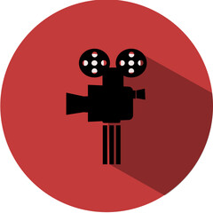 cinema and Movie icon with flat style