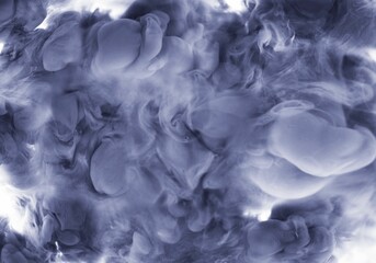 Smoke like shot of grey ink in water for cool background
