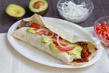 mexican food burrito