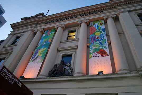MELBOURNE, AUSTRALIA - MARCH 20, 2016: Immigration Museum located on Flinders Street in Melbourne, Victoria, in the Old Customs House is displaying Australia's immigration history