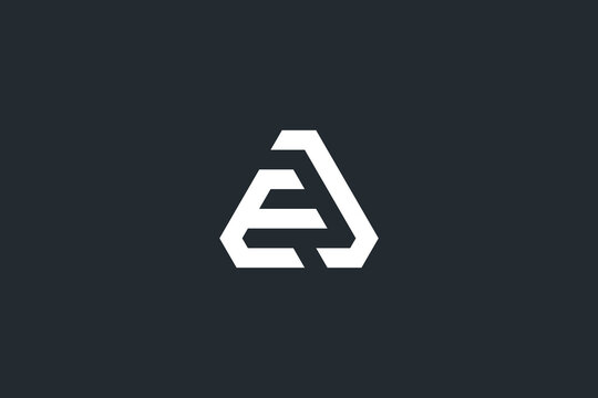 Abstract AE, EA, A, E Letters Logo Monogram icon.
