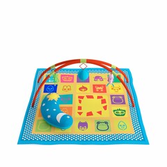 3d rendering of a colorful play mat isolated on white background