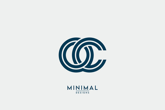 Initial letter OC, CO, O, C Logo Design Vector Template Element.