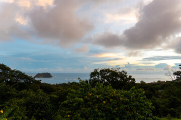 sunset in the mountains