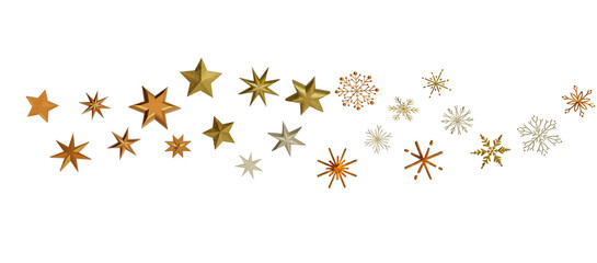 Winter christmas sky with falling snow