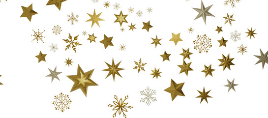 Winter christmas sky with falling snow