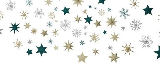 Christmas Card - Snowflakes Of Paper In Frame