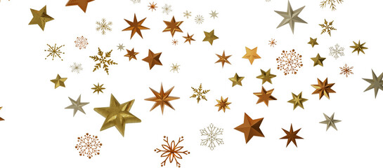 Falling snow at night. Bokeh lights