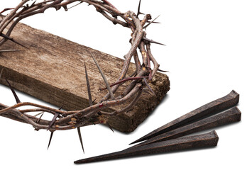 Crown of thorns. Christian Easter holiday.