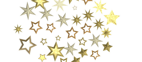 Glossy 3D Christmas star icon. Design element for holidays.