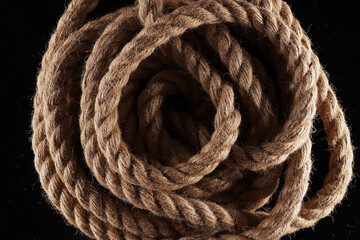 ship rope close-up top view