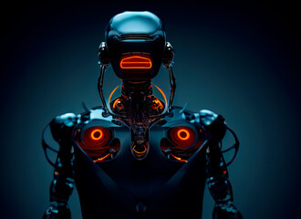 Robots. Futuristic interpretation Future 2025. Illustration.