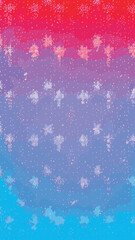 Wintry christmas design elements with snowflakes in different colours.Blurred wintry mix with falling snow on background for use as a texture.Crystal snowflake and circle elements vector graphics. 