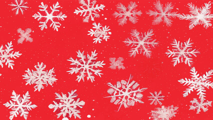 Wintry christmas design elements with snowflakes in different colours.Blurred wintry mix with falling snow on background for use as a texture.Crystal snowflake and circle elements vector graphics. 