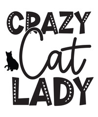 Crazy Cat Lady SVG Cut File