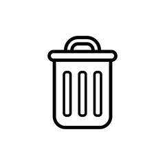 trash can icon design vector template