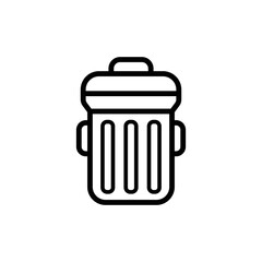 trash can icon design vector template