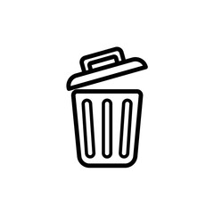 trash can icon design vector template
