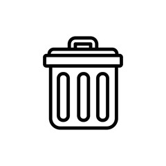 trash can icon design vector template