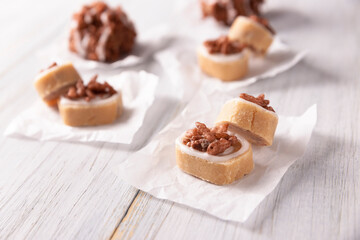 Homemade Mexican sweets, made from sweetened milk, traditionally handmade.