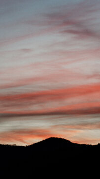 Mountain in sunset