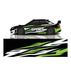 Obraz premium Car decal wrap design vector