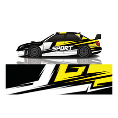 Fototapeta premium Car decal wrap design vector