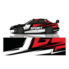 Naklejka premium Car decal wrap design vector
