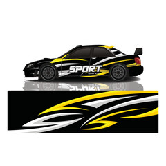 Obraz premium Car decal wrap design vector