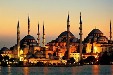 Fototapeta premium Istanbul the capital of Turkey, eastern tourist city.