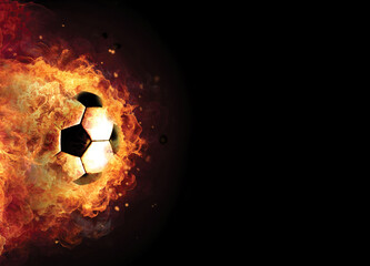 Soccer Ball on Fire