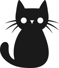 Flat cat illustration