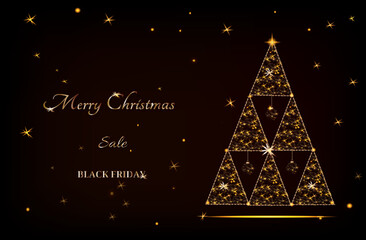 christmas tree with stars