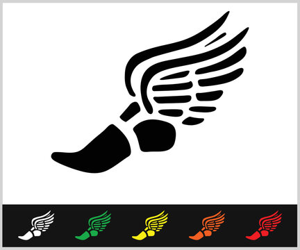 track and field shoe symbol