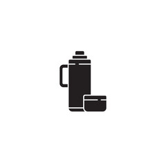 Thermo Icon, Thermos Bottle Icon, Vacuum Flask Icon Vector Illustration Eps10
