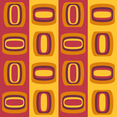 Fototapeta premium Abstract attractive ornament for decorating any surfaces or things. Seamless pattern.