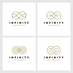 Four elegant infinity logo.