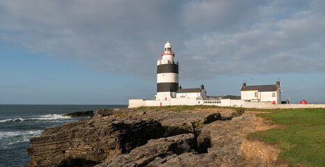 Fototapeta na wymiar Hook lighthouse, County Wexford, Ireland Lighthouse at Hook Head, County Wexford, Ireland