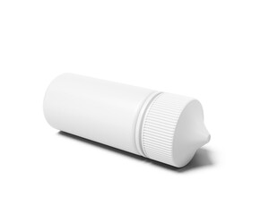 Chubby gorilla bottle, e liquid bottle with transparent background. 3d render.