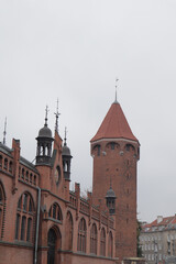 Fototapeta na wymiar old town of Gdansk, in Gdansk