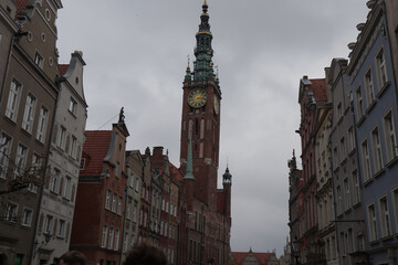 Obraz premium This is old town of Gdansk, city hall building