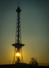 tower at sunset Funkturm Berlin